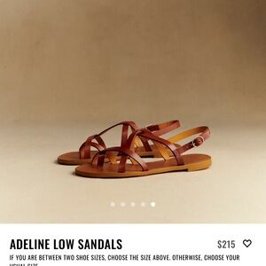 Sézane Adeline Brown Sandals